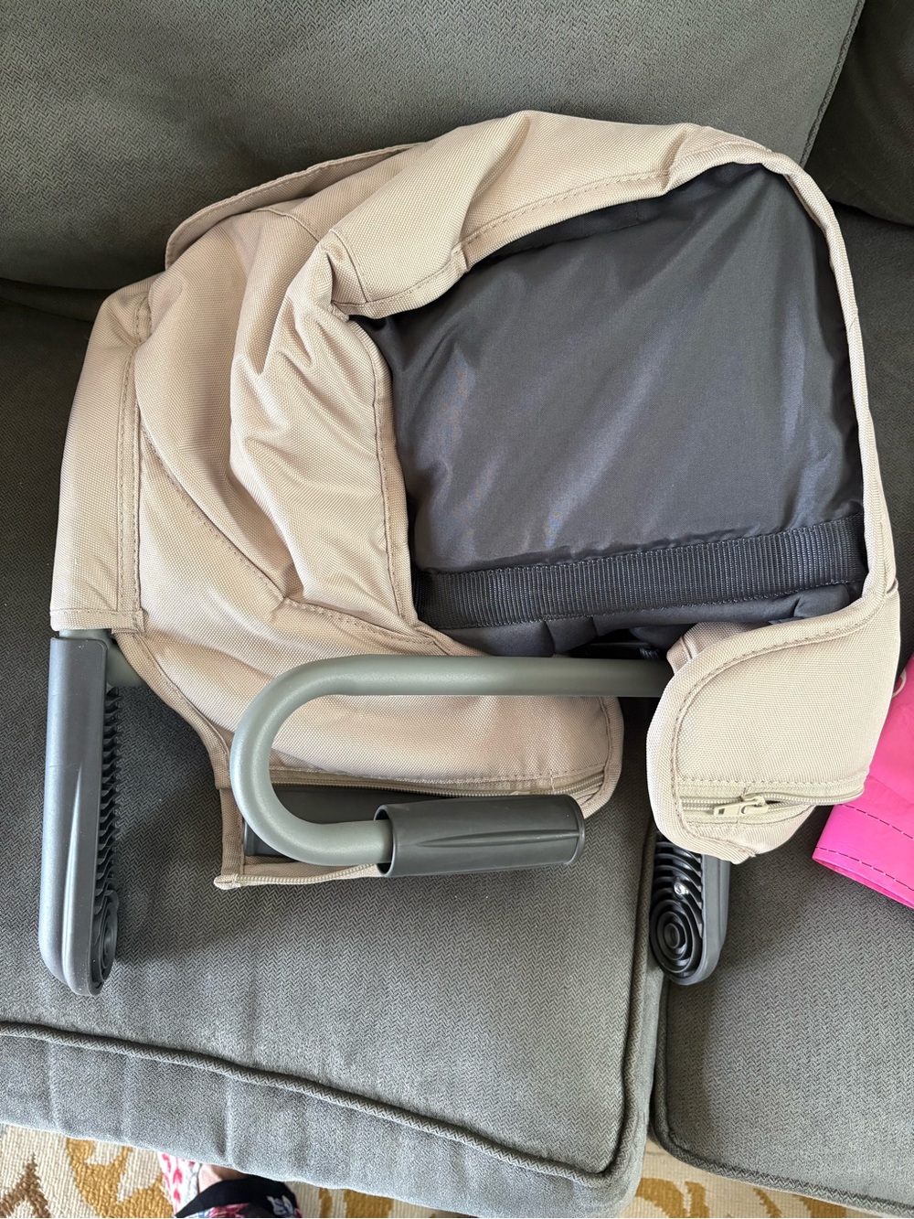 Inglesina “Fast” portable high chair, taupe